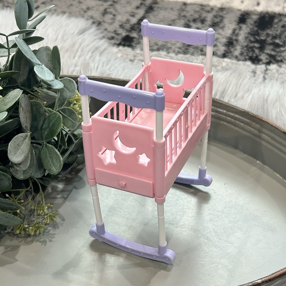 Mattel Barbie Happy Family Pregnant Midge 3-in-1 Crib-Cradle-Changing Table RARE